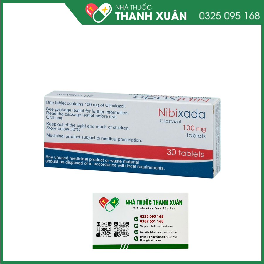 Nibixada 100mg cải thiện vận động ở bệnh nhân bị đau cách hồi ở chân